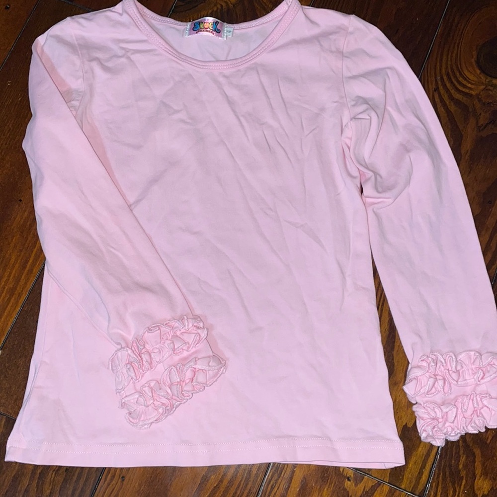 Ruffled sleeves long sleeve
